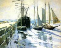 John Henry Twachtman - Winter Gloucester Harbor